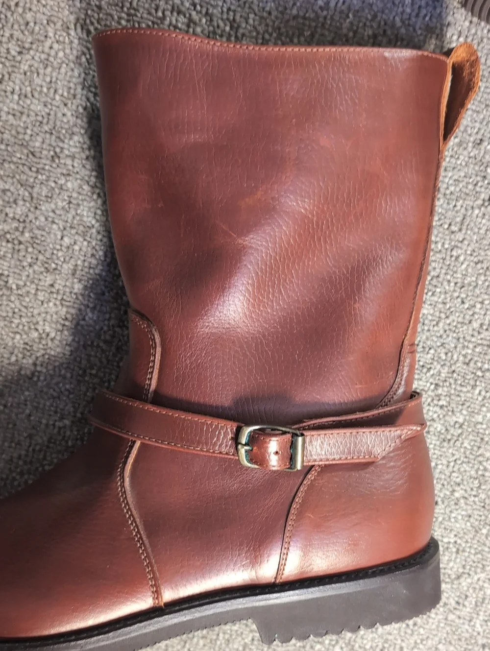 VTG Deadstock Willis & Geiger Leather Ankle Strap Safari Field Boots Canada 11.5